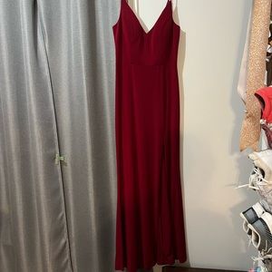 Burgundy formal dress